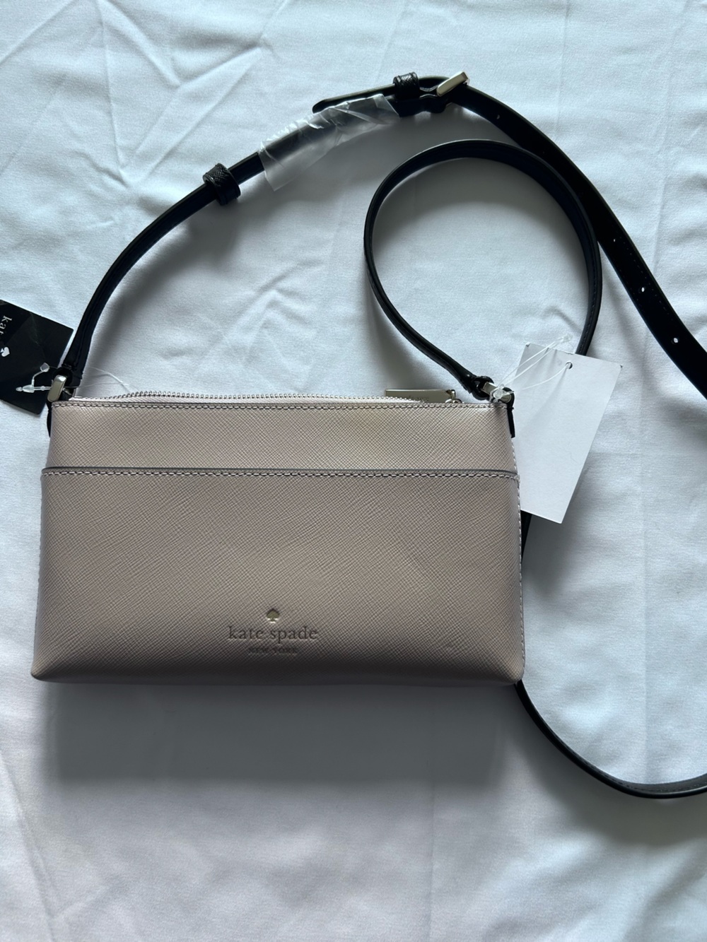 kate spade Beige and Black Crossbody Bag